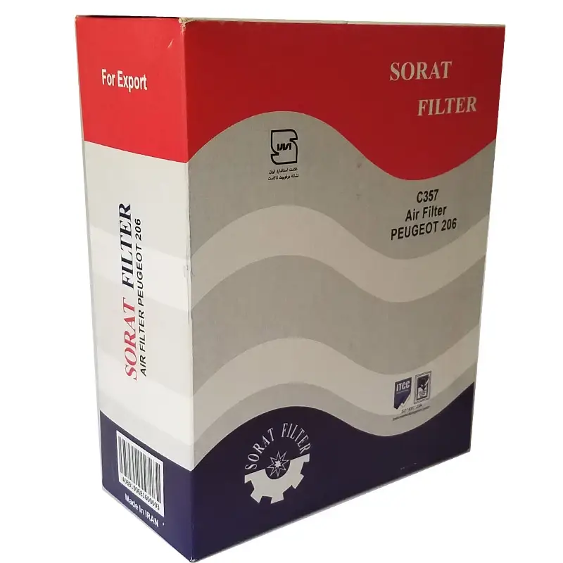 قیمت و خرید فیلتر هوا سرعت خودرو مناسب برای پژو 206 تیپ 2 کوتاه